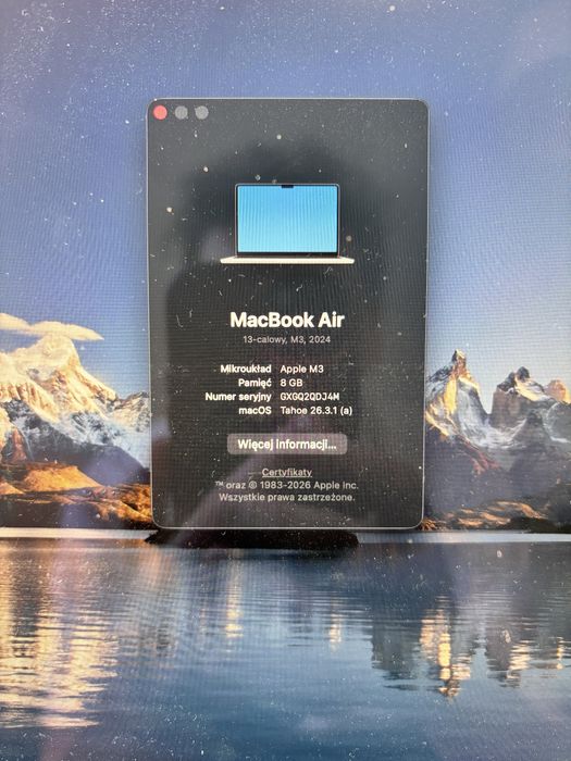 Macbook Air M3 8/256