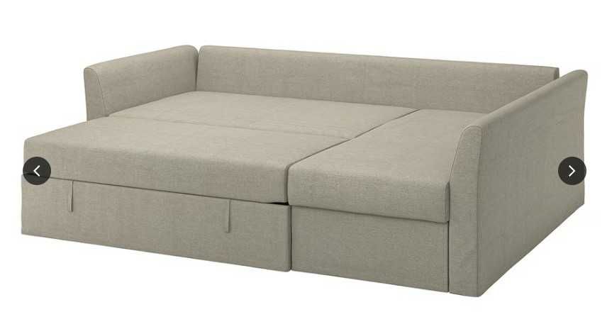 Sofá cama com arrumação Holmsund Ikea + capa NOVA 250€