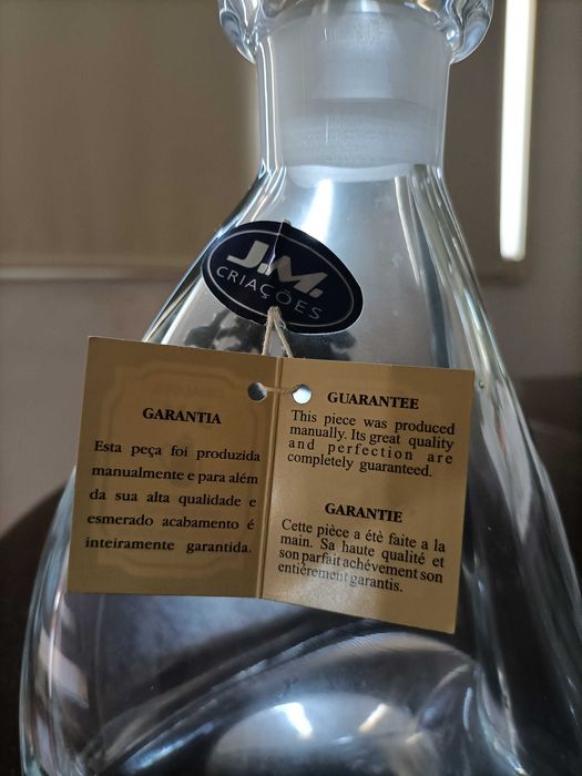 Garrafa em vidro para vinho ou licor