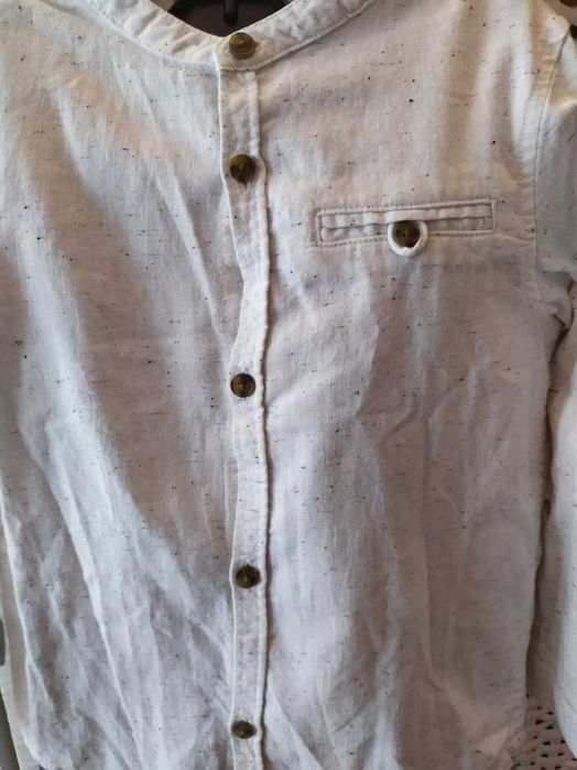 fato de calça de alças e camisa menino 2-3 anos