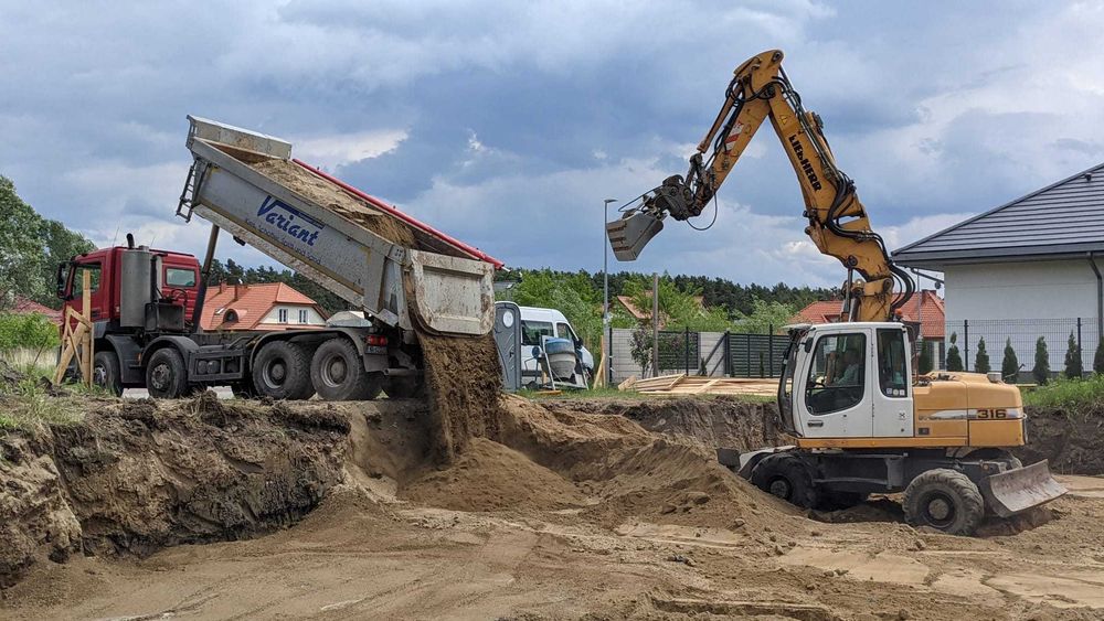 Usługi Koparką, Koparko-ładowarką