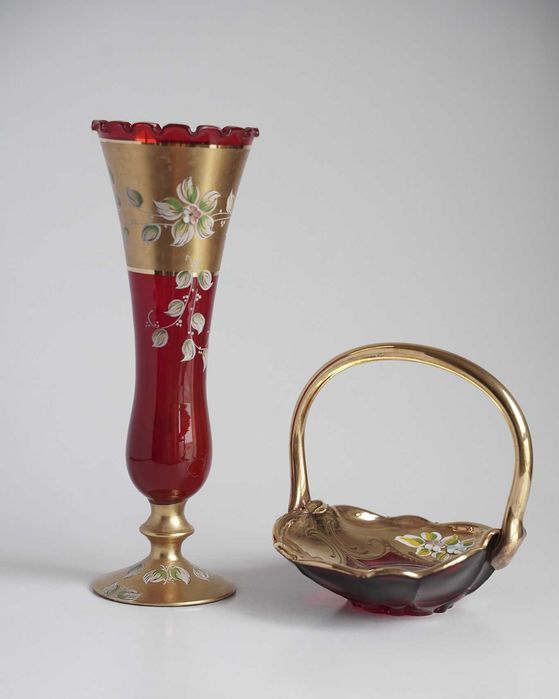 Peças vintage decorativas em vidro / cerâmica