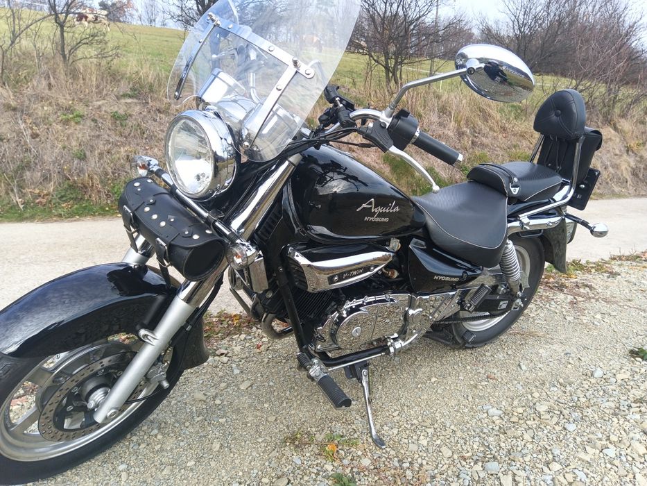 Hyosung Aqila gv 125 Black Clasic + Kask I Pokrowiec Gratis..