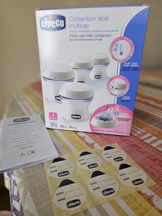 Contentores para leite materno Chicco - NaturalFeeling