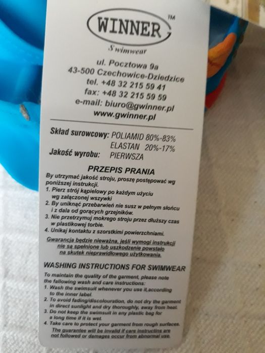 Kostium kąpielowy dwuczęściowy