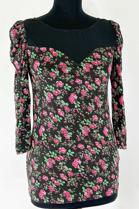 Bluzka elegancka czarna stretch Rozmiar 36