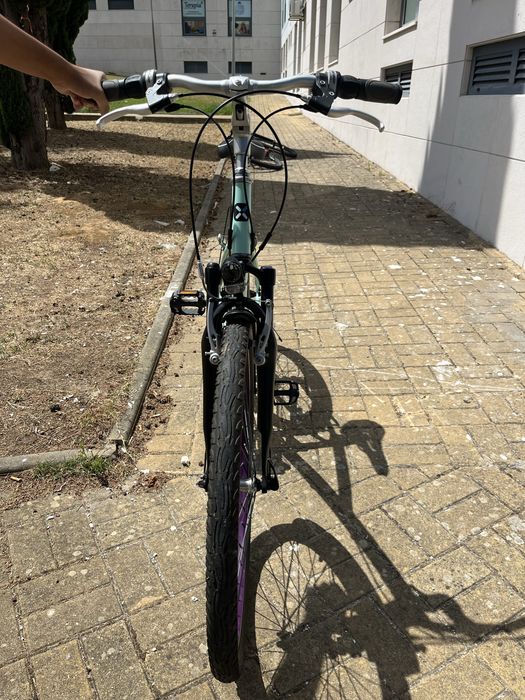 Bicicleta de senhora de passeio B-Twin como nova