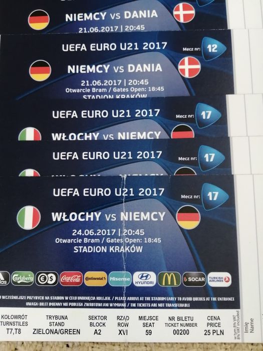 Bilety meczowe dla kolekcjonera.