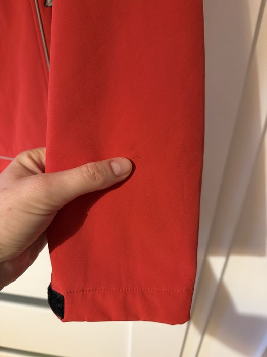 Softshell damski bez kaptura czerwony z szarym M 38