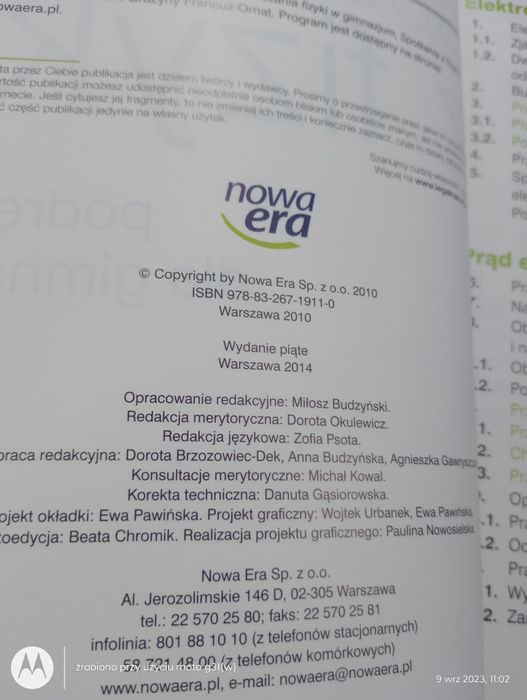 Spotkania z fizyką 3. Podręcznik dla gimnazjum.