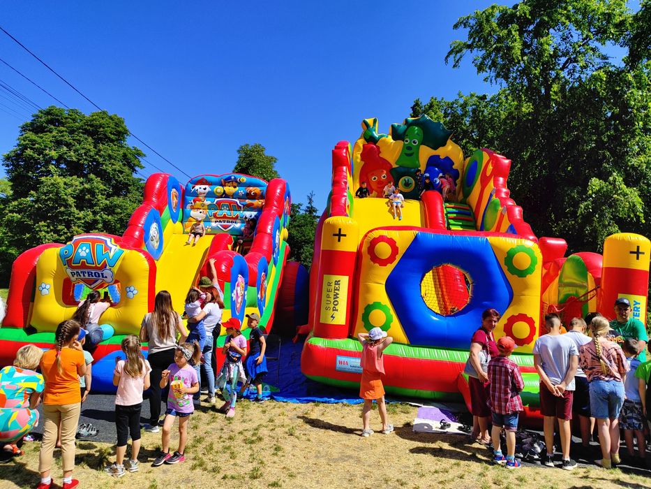 Надувна гірка батут горка оренда. Атракціони прокат солодка вата, тир ...