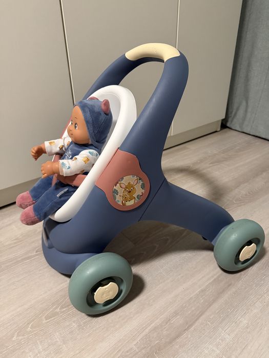 Коляска дитяча, каталка, толокар, ходунки, візочок з пупсом Smoby