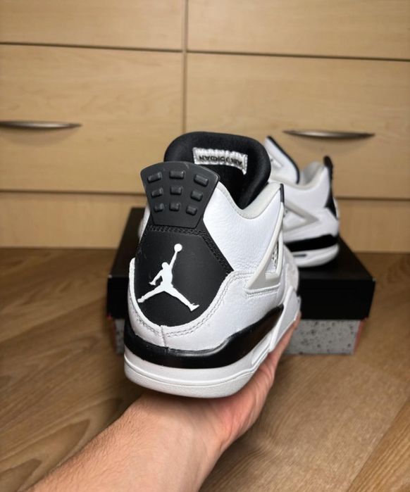 Air jordan 4 retro czarno biale  sneakers nowe oryginalne buty damskie !