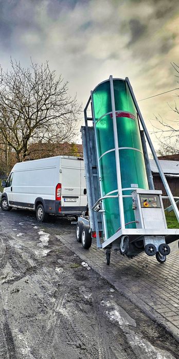 Przyczepka hydrauliczna do przewozu myjni tir