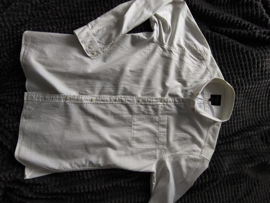 Męska Koszula Długi Rękaw Reserved XXL Biała Elegancka