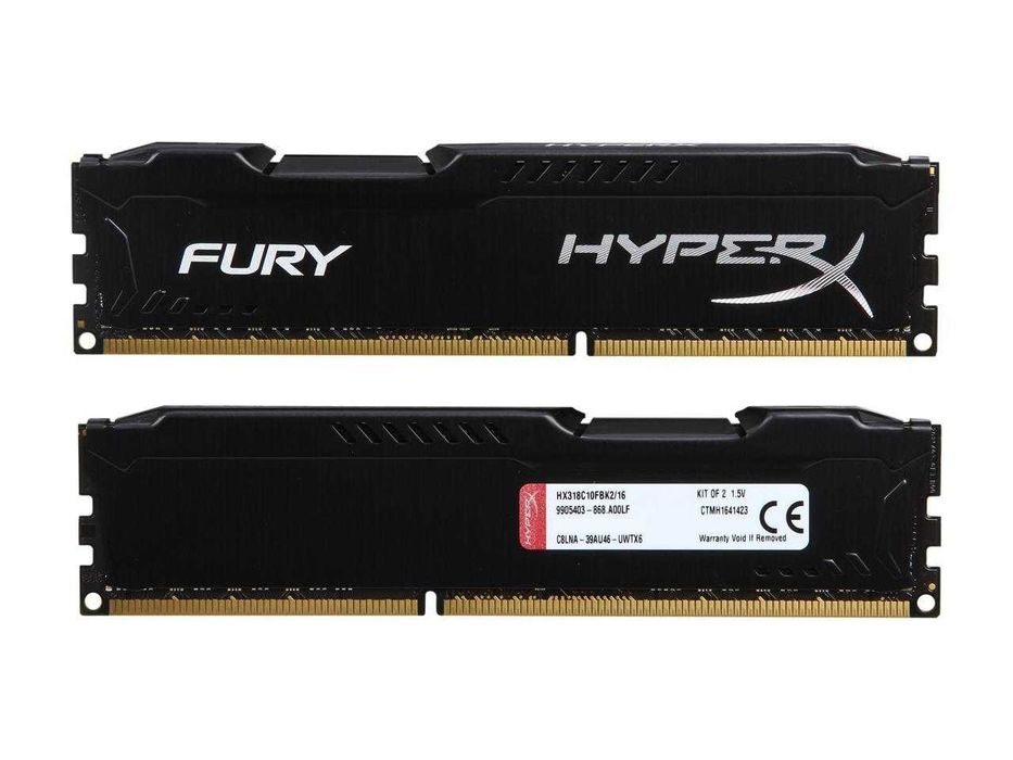 Пам'ять HyperX FURY 16 GB KIT (2x8GB) DDR3 1333 1600 1866 MHz