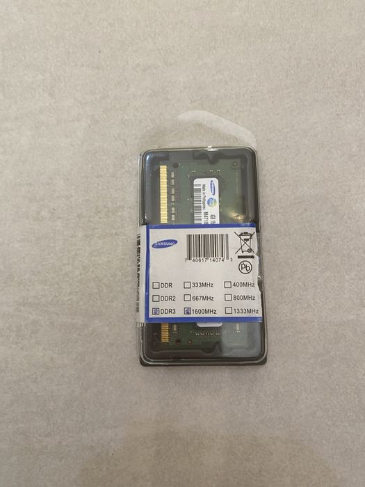 Оперативна память samsung ddr3 8 gb (2x4)