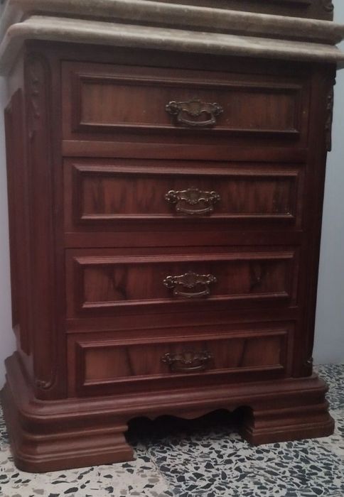 Quarto de casal completo com tampos em  pedra