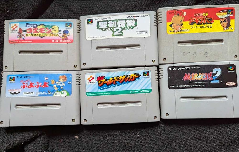 Оригинальный катридж с игрой на приставку нинтендо ,Nintendo super 6шт