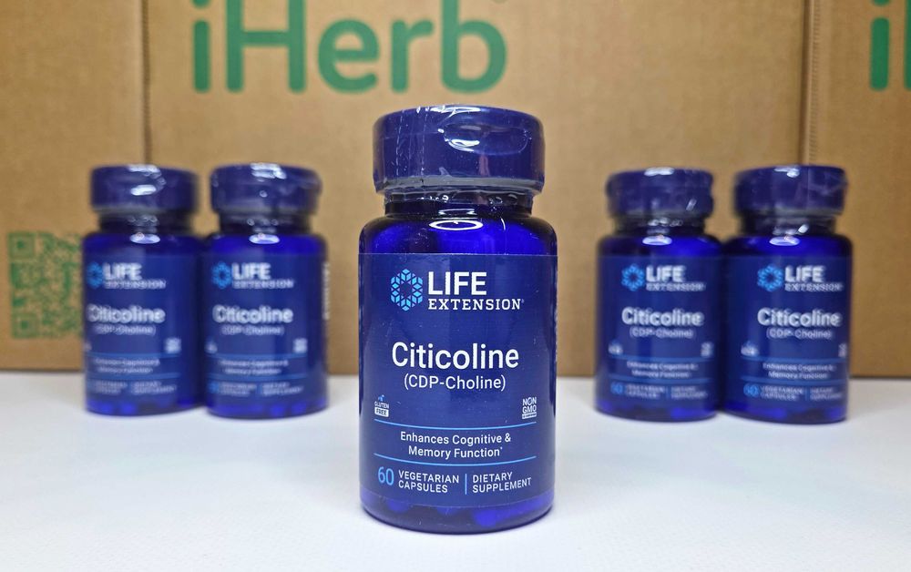Цитиколін Life Extension Citicoline, ЦДФ холін, 250 мг 60 капсул