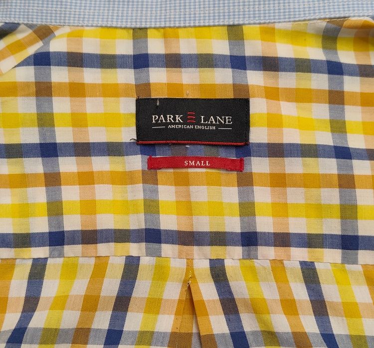 Wr) PARK LANE oryginalna koszula krótki rękaw kratka Roz.S/M