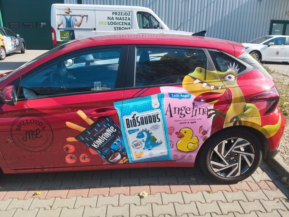 Reklama na samochód, oklejanie busów, witryn, montaż, cały Radom