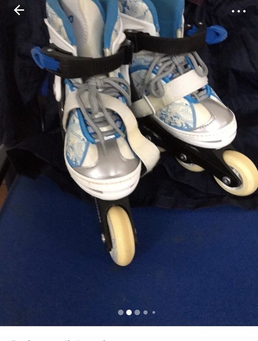 Patins em linha tamanho 35, ajustaveis