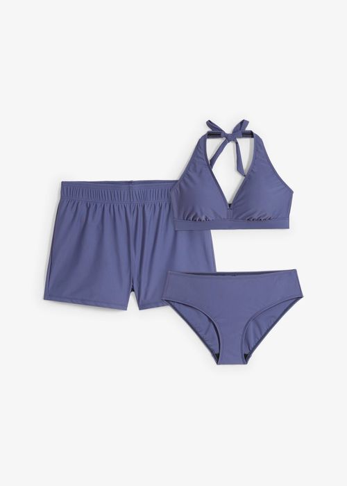 B.P.C bikini 3-częściowe z szortami granatowe 44.