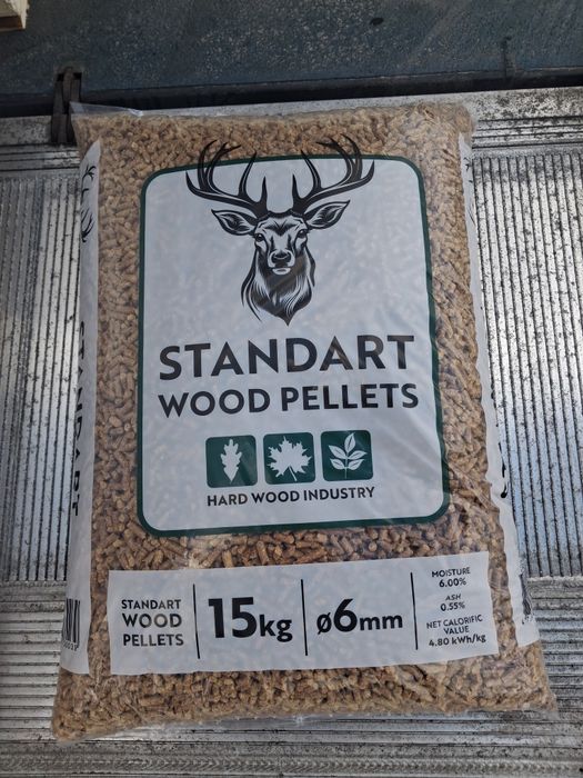Pellet drzewny, standard, wysoka jakość