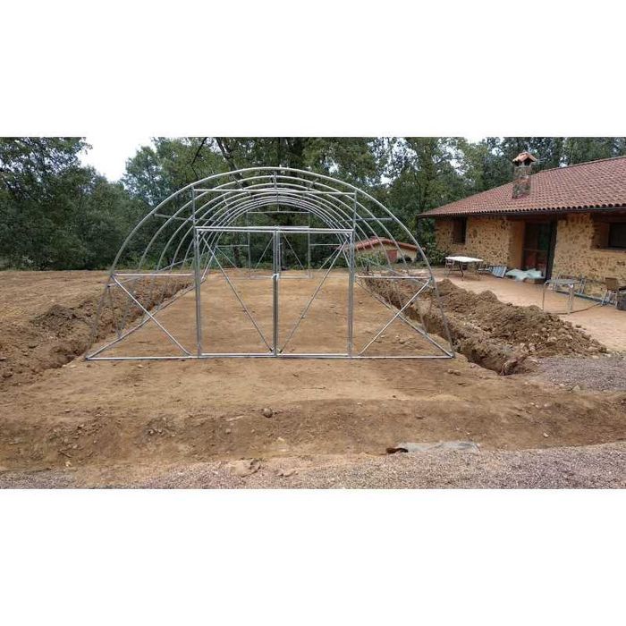 Estufa tipo Túnel Modelo PRO - 6x12x3m