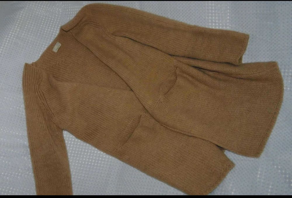 Sweter wełniany Tova camel rozmiar S