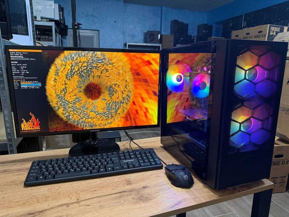 6 ЯДЕР! Ігровий системник ПК RX 570 Компʼютер 16GB RAM Стаціонарний блок 500GB