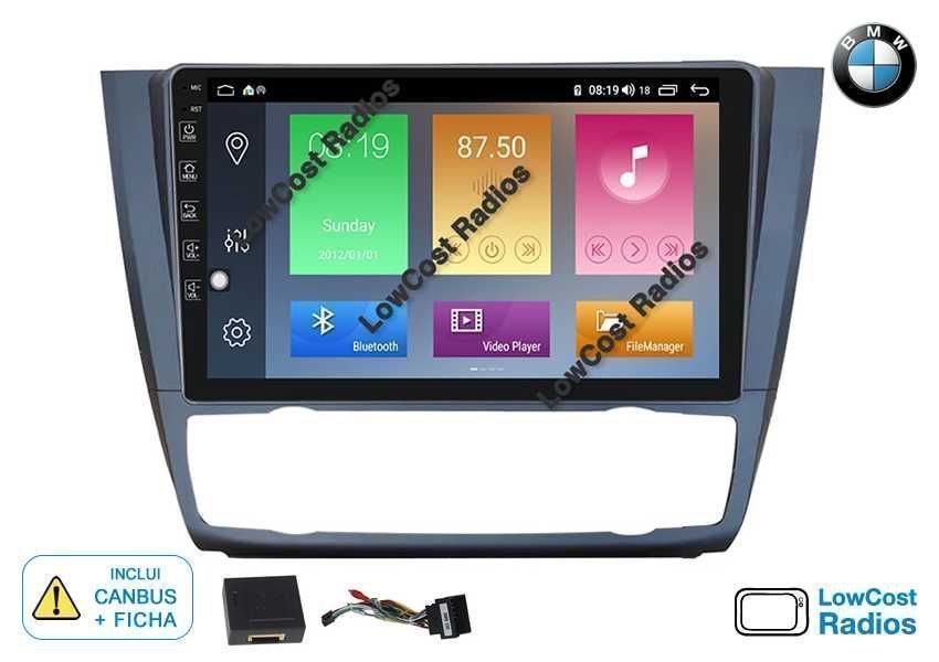 *Auto Rádio Android BMW Série 1 (E81 E82 E87 E88) 2DIN • APPS • WIFI | CARPLAY • ANDROID AUTO