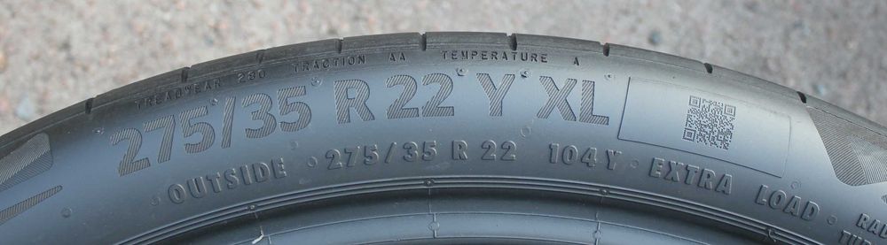 Літні шини _ літня резина 275/35/R22 Continental Contact made in USA