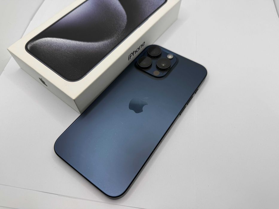 Jak Nowy Apple Iphone 15 PRO MAX 256GB Blue Titanium GW Salon 4GSM Świdnica