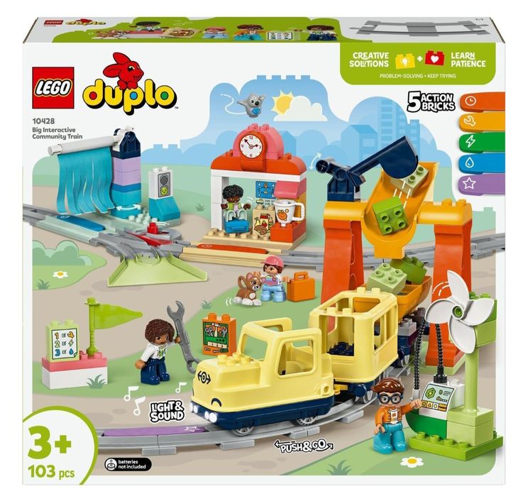 Конструктор LEGO DUPLO Великий інтерактивний міський поїзд 103 деталі