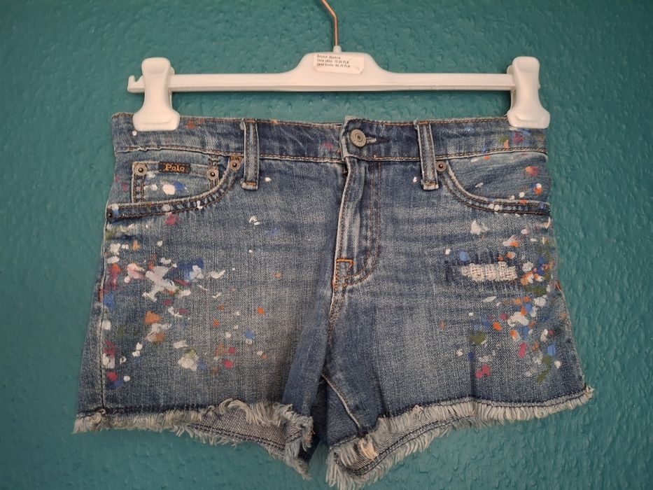 Polo Ralph Lauren  jeansowe spodenki 146