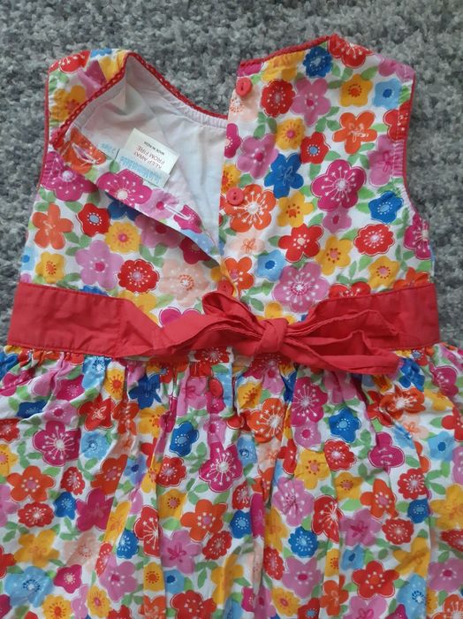 Jojo Maman Bebe sukienka dziewczęca 2-3 latka rozmiar 98 104 kwiaty