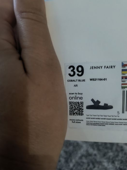 Sandałki firmy jenny faire,rozmiar 39, kolor granatowy