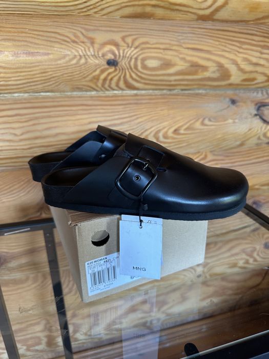 Клоги Mango Манго шкіряні 38 розмір