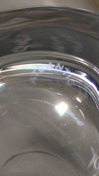 6 Copos Água Atlantis cristal inclinados - modelo Verso / Senses