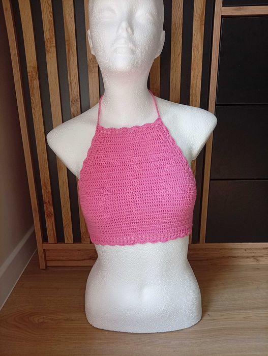 Plażowy crop top