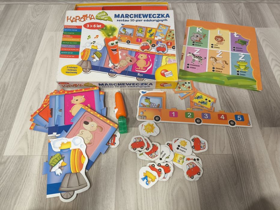 Karotka, Marcheweczka, zestaw 10 gier edukacyjnych