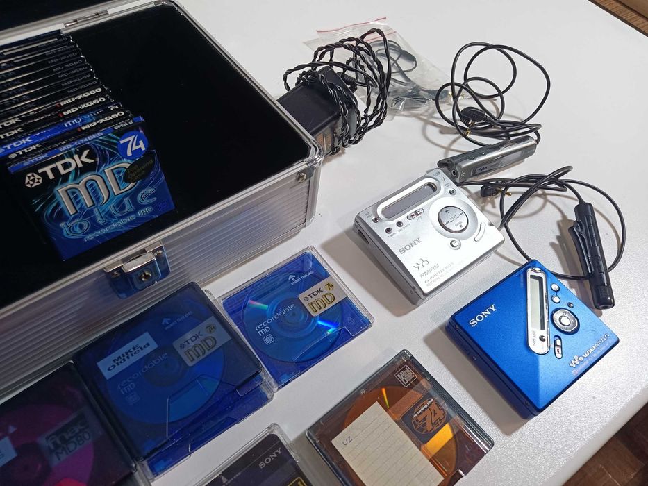 2 Leitor Mini Disc Sony com Radio e Net MD