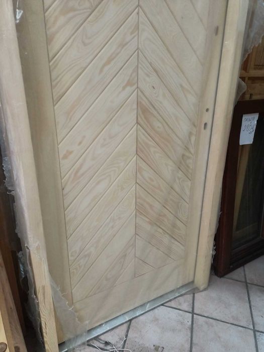 drzwi goralskie jodelka sosnowe drewniane