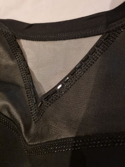 Elegancka czarna nowa sukienka Plus size