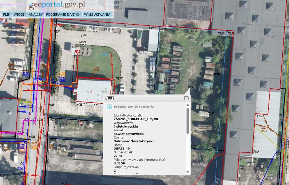 Działka przemysłowa 2100m ustronna, uzbrojona, ogrodzona