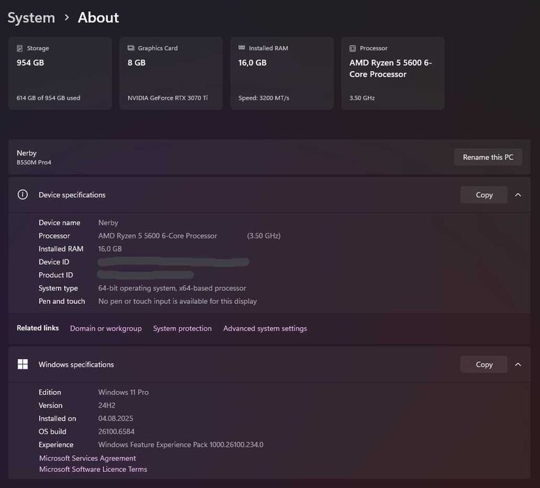 Ігровий ПК RTX 3070 Ti Ryzen 5 5600