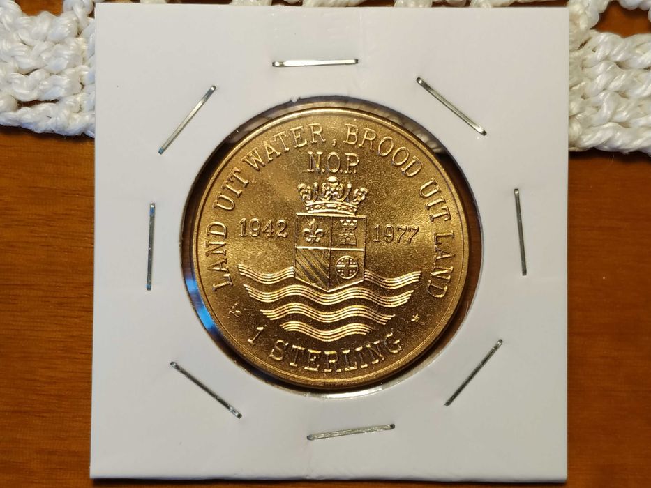 Netherlands Token 1 Sterling 1977
