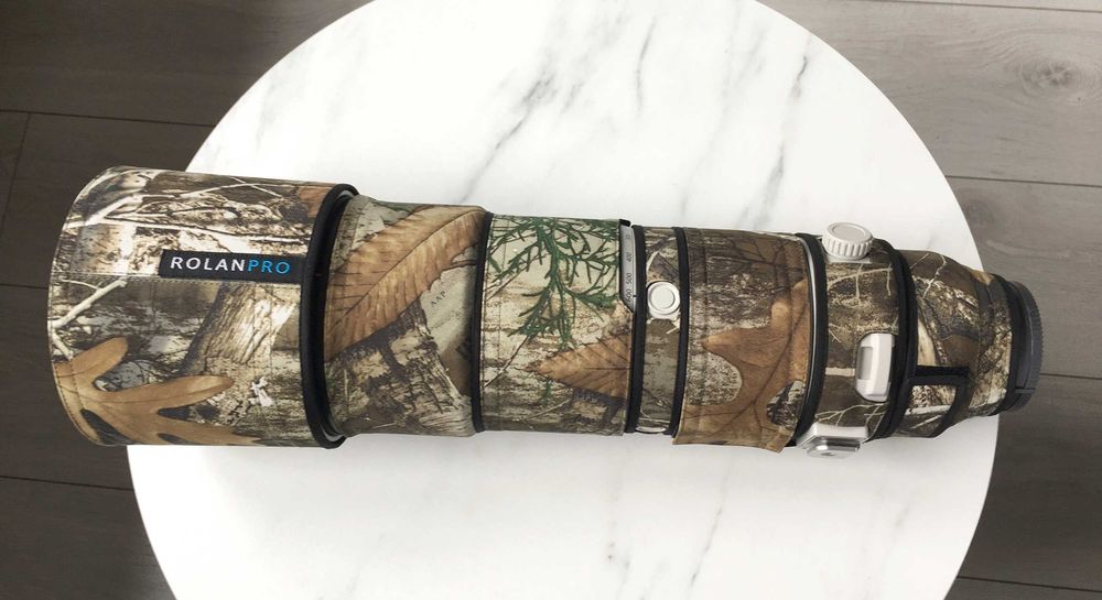 Kamuflaż pokrowiec osłona maskująca na obiektyw SONY 200-600 - NOWA